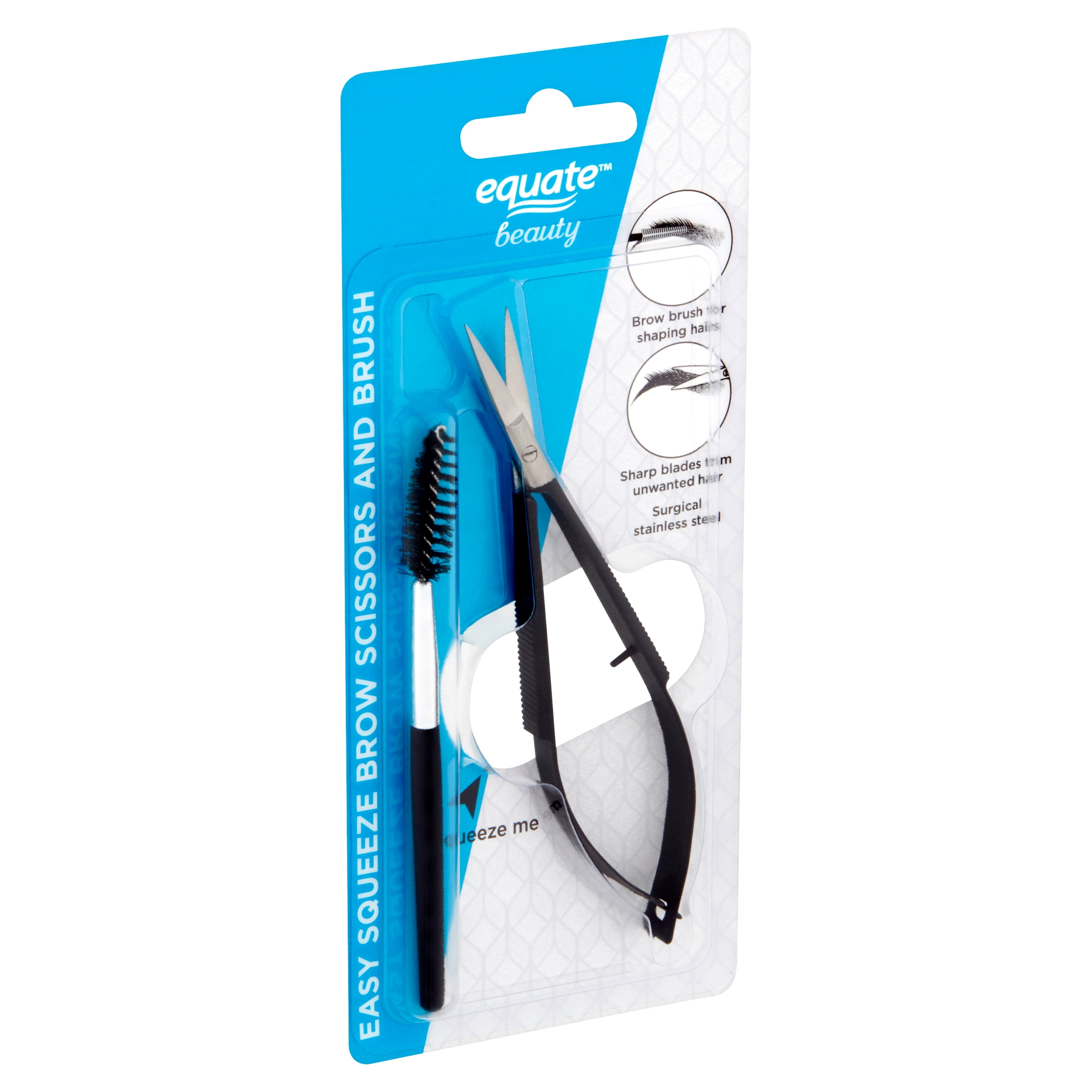 Equate Beauty EZ Squeeze Scissor And Brush, 2 Piece Kit - Walmart.com
