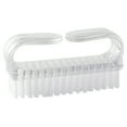 Equate Beauty Easy Grip Wide Handle Finger Nail Cleaning Brush, Clear