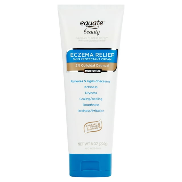 Equate Beauty Eczema Relief Skin Protectant Cream, 8 Oz.