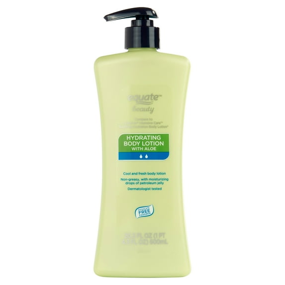 Equate Hydrating Body Lotion with Aloe, 20.3 fl oz, Compare to Vaseline® Intensive Care™ Soothing Hydration Body Lotion