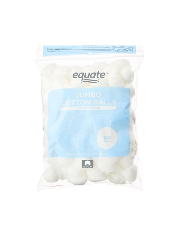Jumbo Cotton Balls, 100 Count