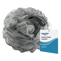 Equate Sport Loofah Bath Sponge Body Scrubber, Color May Vary, for Bath or Shower