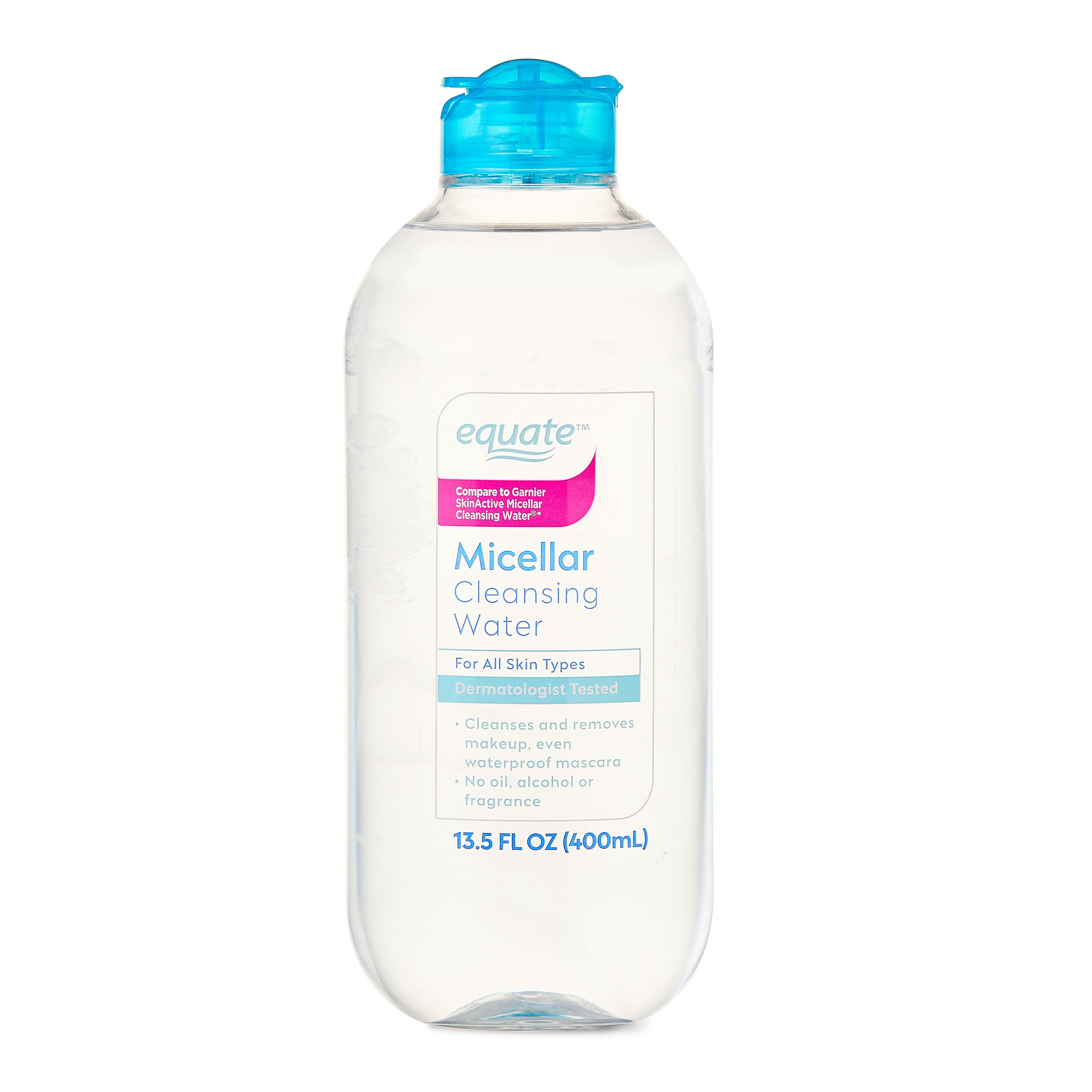Equate Micellar Cleansing Water Oil-Free for All Skin Types, 13.5 fl oz