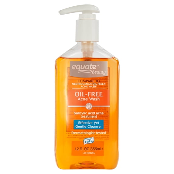 Equate Beauty Oil-Free Acne Face Wash, 12 Fl oz