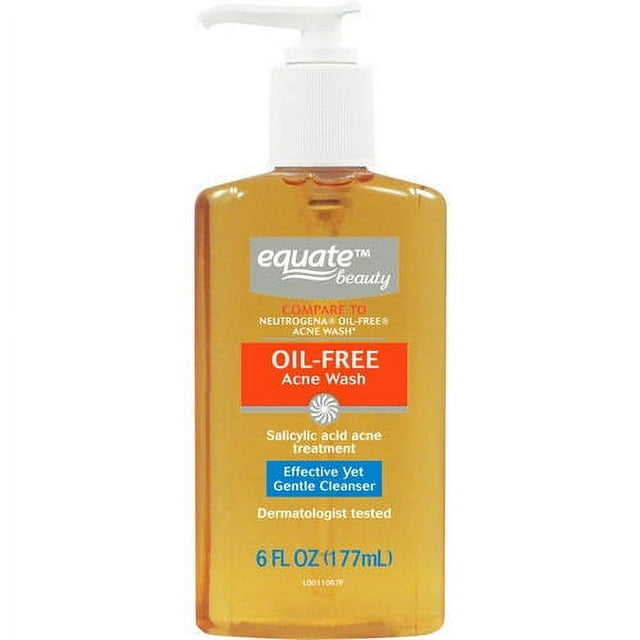 Equate Beauty OilFree Acne Wash, 6 fl oz