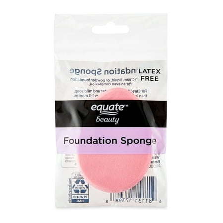 Equate Beauty Pink Foundation Sponge, 1 Count