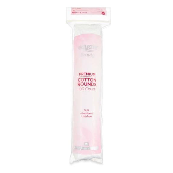 Equate Beauty Premium Cotton Rounds, 100 Count