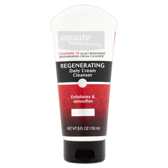 Equate Beauty Regenerating Exfoliating & Detoxifying Daily Cream Cleanser, 5 Fl. Oz.