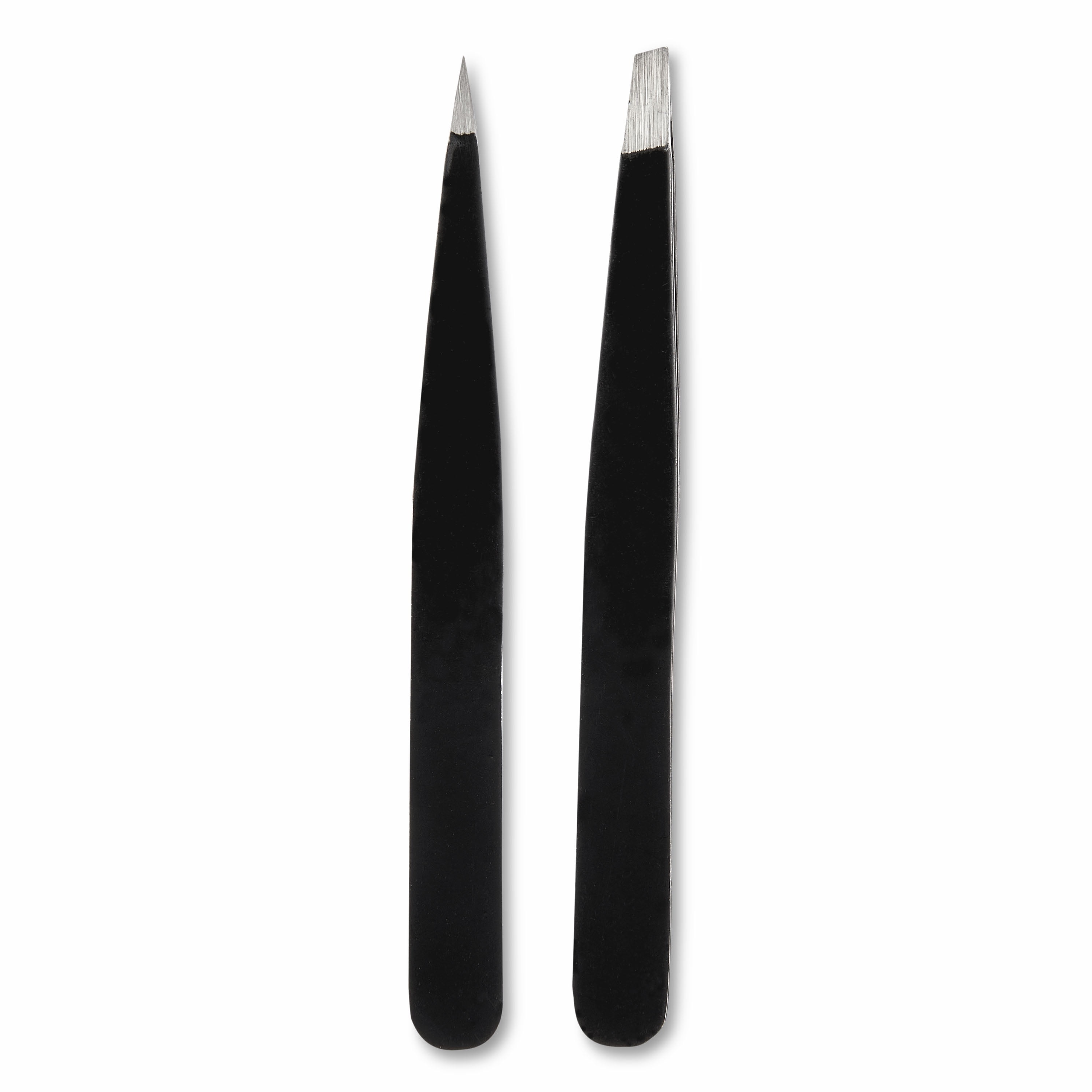 Wholesale All Pure 2pc Tweezers Set- 3.5 STAINLESS STEEL
