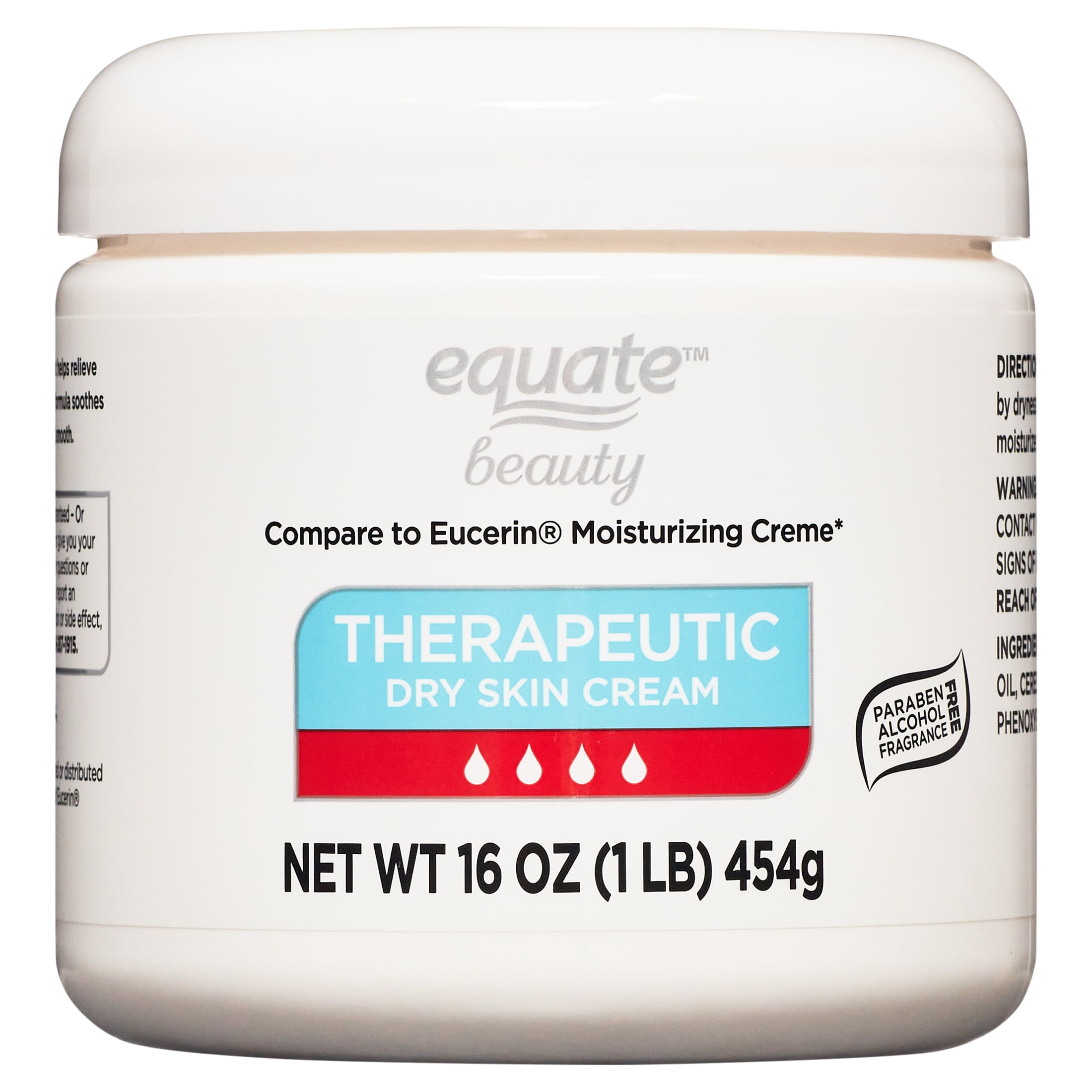 Equate Therapeutic Dry Skin Cream, 16 oz, Compare to Eucerin Moisturizing Creme