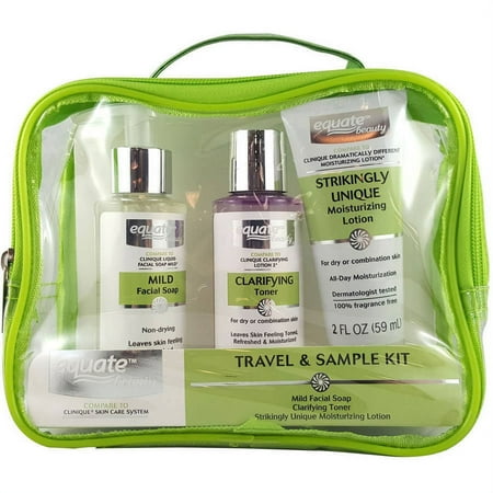 Equate Beauty Travel & Sample Kit, 3 Pc