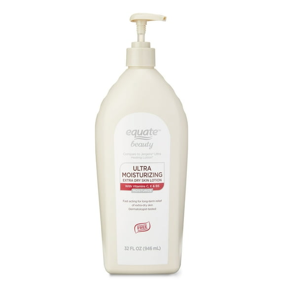 Equate Ultra Moisturizing Extra Dry Skin Lotion, 32 fl oz, Compare to Jergens® Ultra Healing Lotion