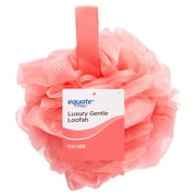 Equate Women's Luxury Gentle Loofah Bath Sponge Body Scrubber, Color May Vary, for Bath or Shower