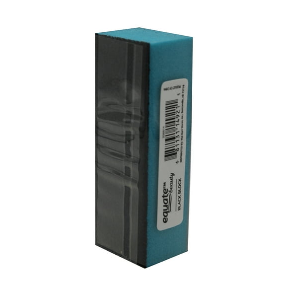Equate Nail Buffer Block for Finishing Nail Care, Black