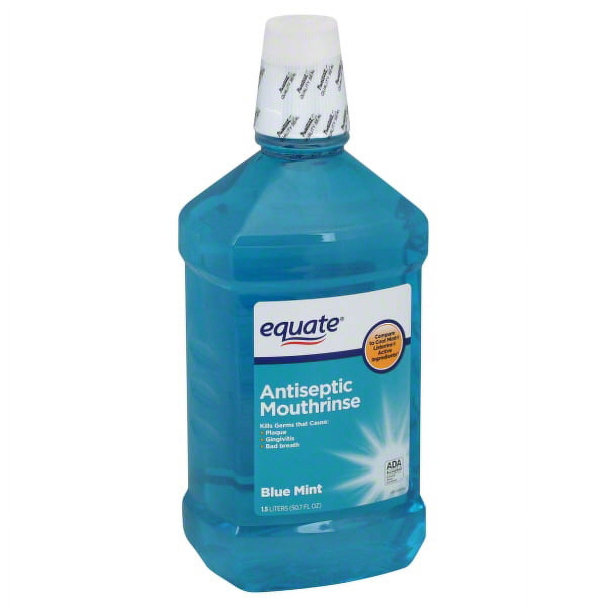 Equate Blue Mint Antiseptic Mouthrinse, 1.5 L