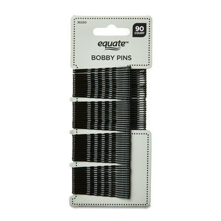 Equate Bobby Pins, Black, 90 Count