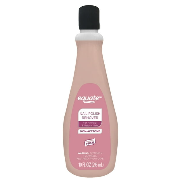 Equate Brand NonAcetone Nail Polish Remover, 10 fl oz Bottle