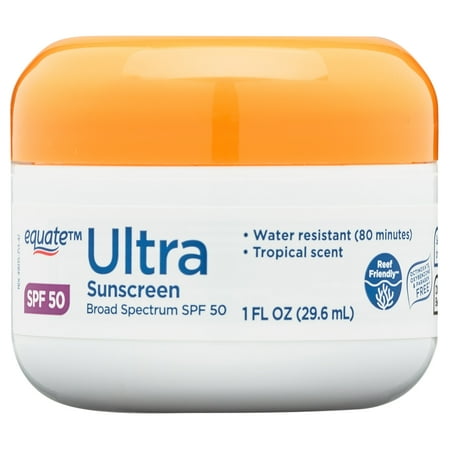 Equate Broad Spectrum Ultra Protection Zinc Sunscreen Lotion, SPF 50, 1 fl oz
