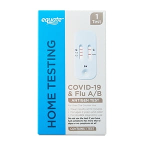 Equate COVID-19 & Flu A/B At-Home Antigen Test – OTC Rapid Test Kit, 1 Count