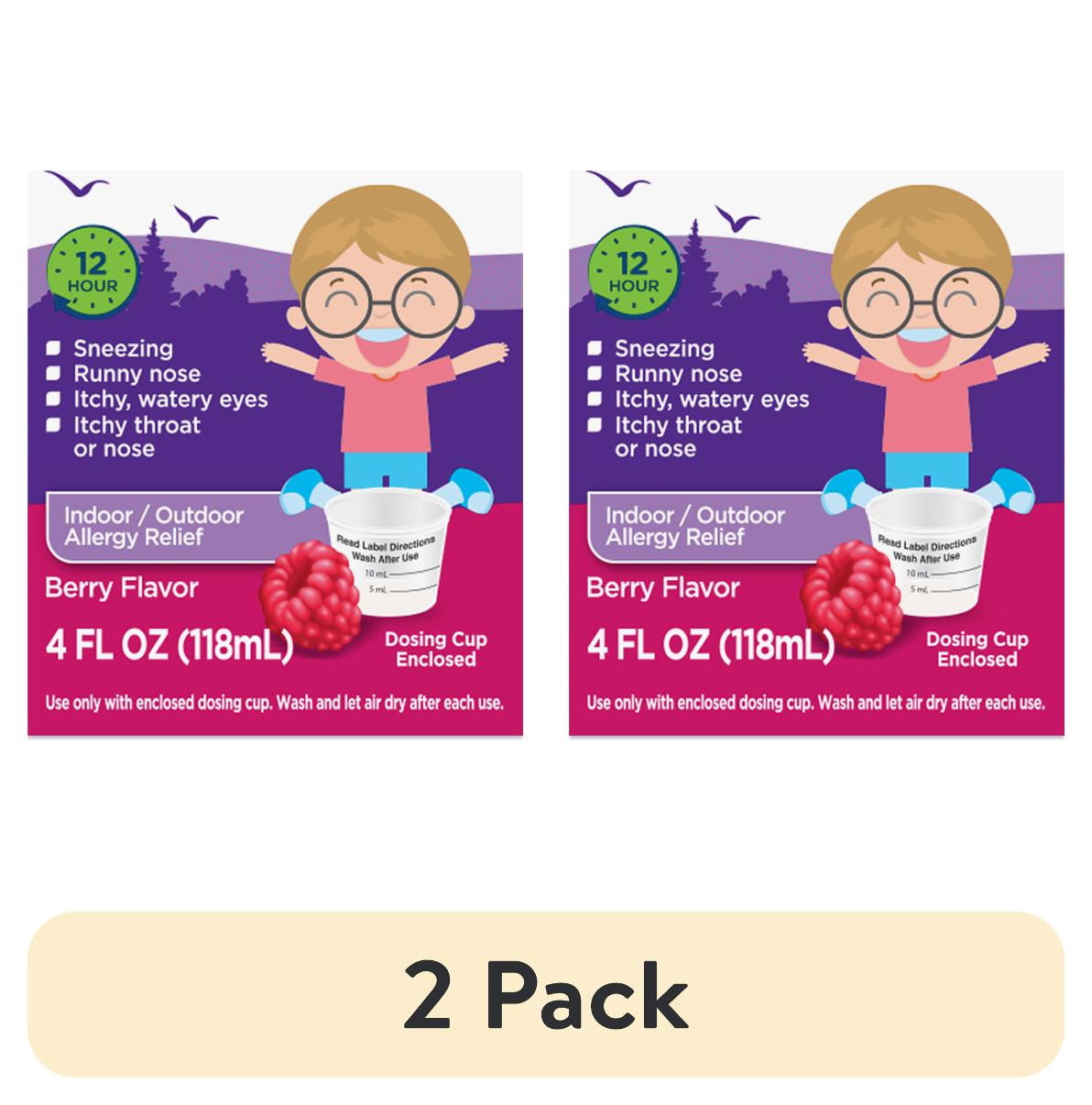 (2 pack) Equate Children’s 12Hour Allergy Relief Fexofenadine Liquid
