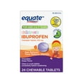 thumbnail image 1 of Equate Children's Ibuprofen Chewable Tablets, 100 mg, Grape Flavor, Ages 2 to 11 Years, 24 Count, Compare to Children's Motrin® Active Ingredient, 1 of 8