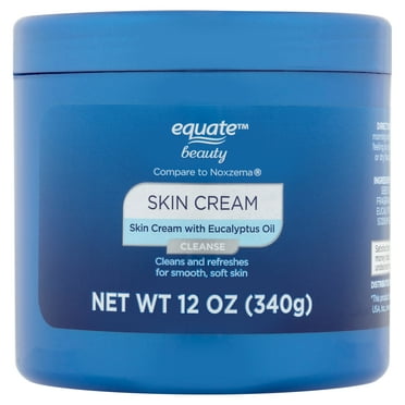 Equate Cleansing Skin Cream with Eucalyptus Oil for Face Care to Clean & Refresh, 12 oz, Compare to Noxzema®