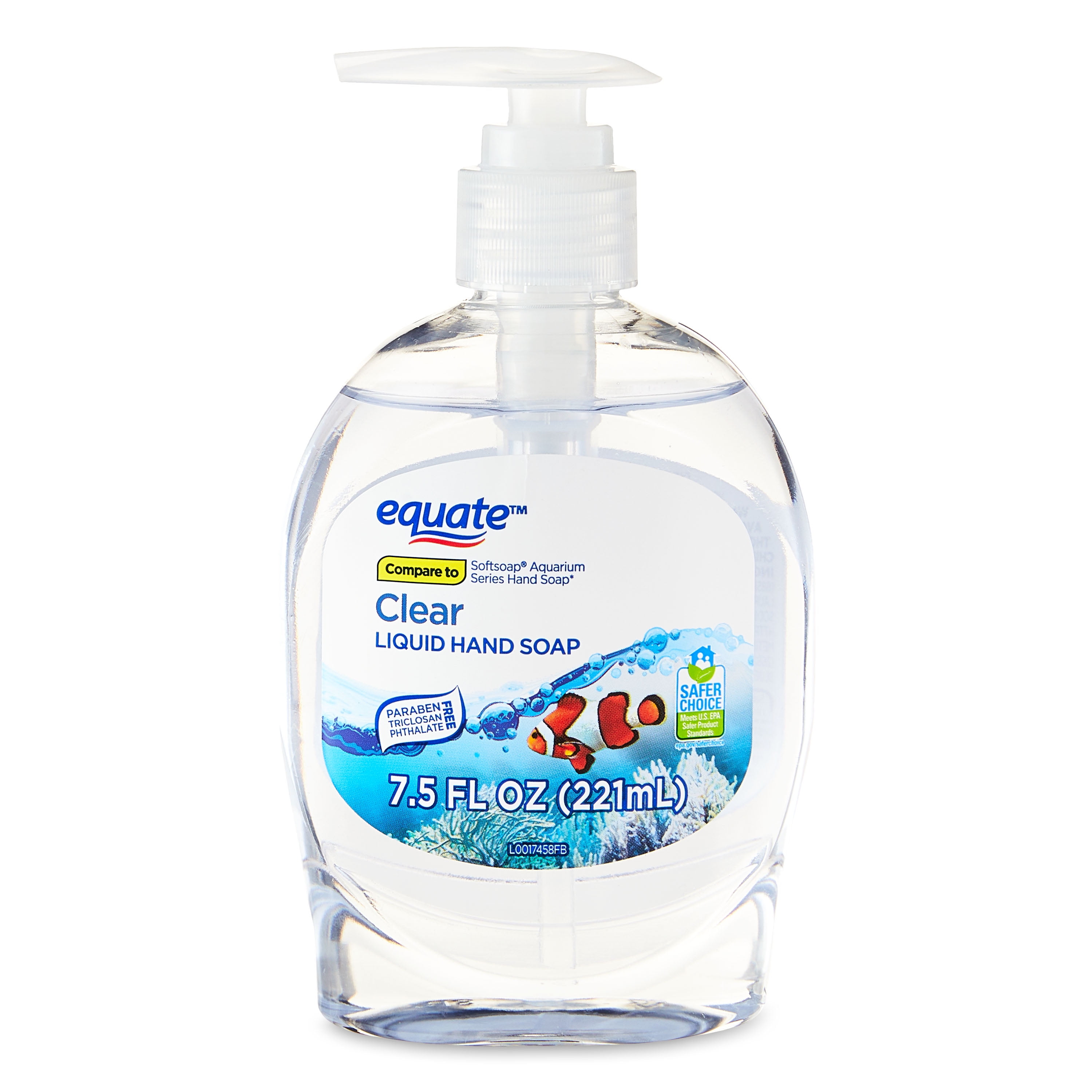 Equate Clear Liquid Hand Soap, 7.5 fl oz