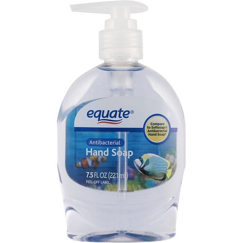 Equate Clear Liquid Soap Antibacterial, 7.5 fl oz