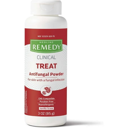 Medline Remedy Clinical Antifungal Powder, Scented, 3 oz