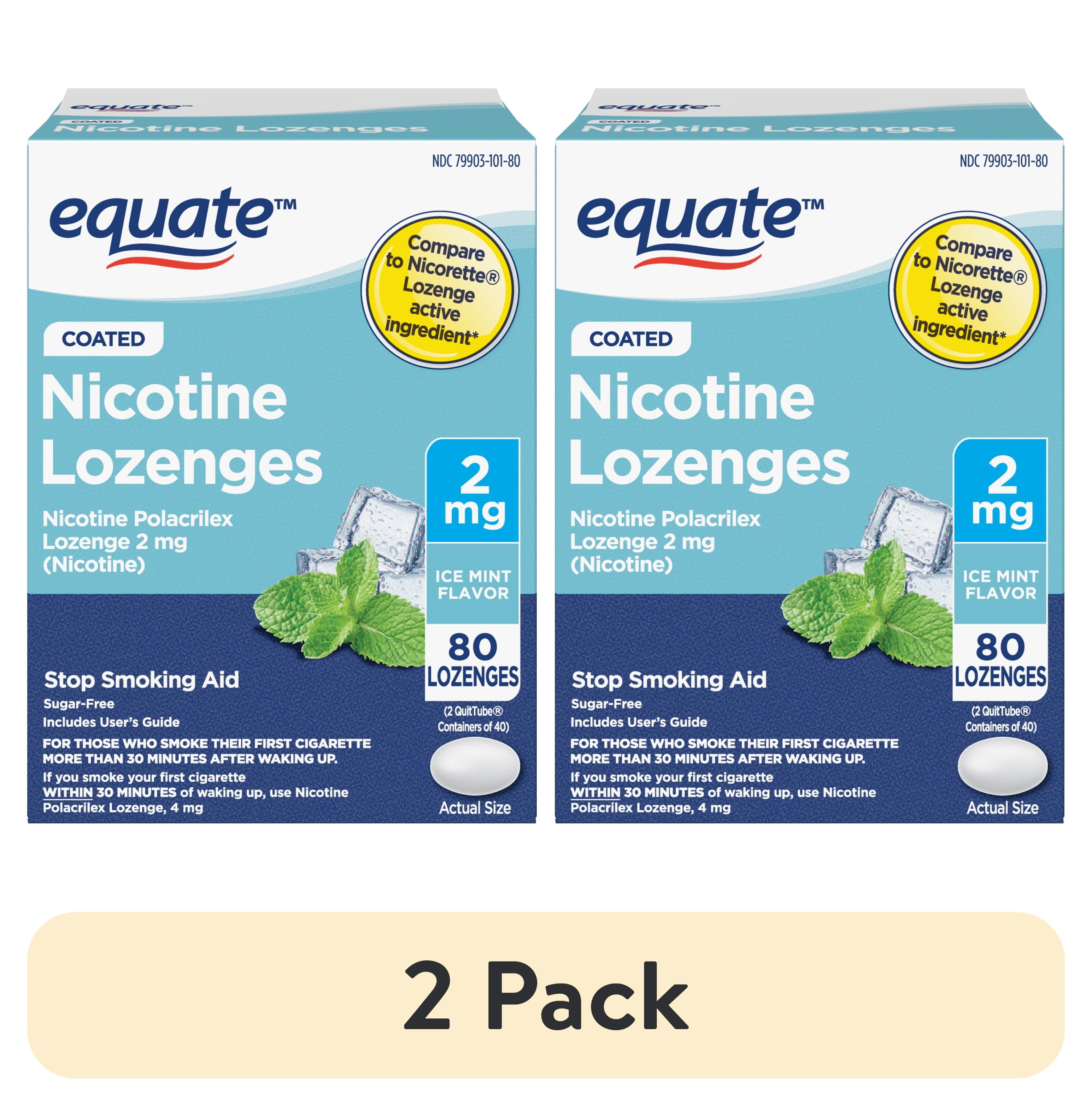 Nicorette Mini 2 mg Mint Flavored Nicotine Lozenges - Stop