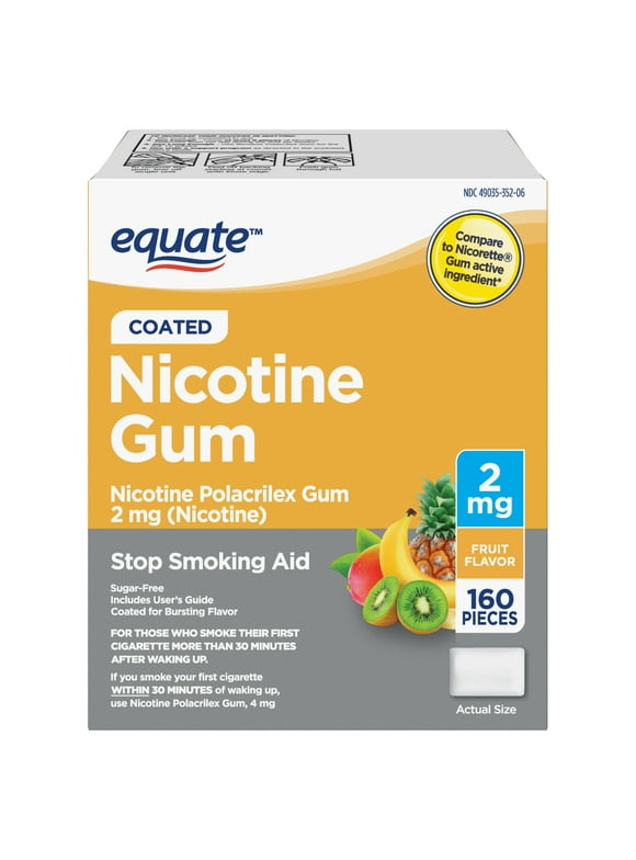 Equate Nicotine Gum in Quit Smoking