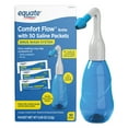 thumbnail image 1 of Equate Comfort Flow Bottle Nasal Wash System for Nasal Congestion, 50 Saline Packets, Blue, 1 of 11