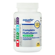 Equate Complete Multivitamin/Multimineral Supplement Tablets, Adults 50+, 125 Count, Compare to Centrum  Silver  Adults 50+