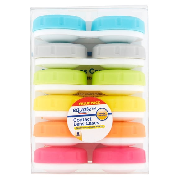 Equate Contact Lens Cases, 6 Ct