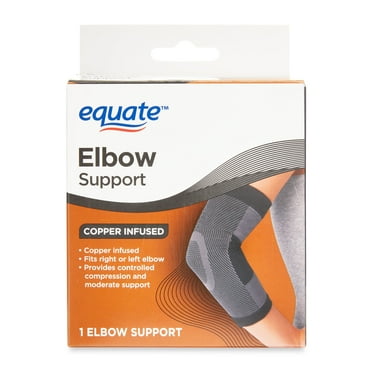 Equate Copper Infused Elbow Support for Compression and Moderate Support, 1 Count