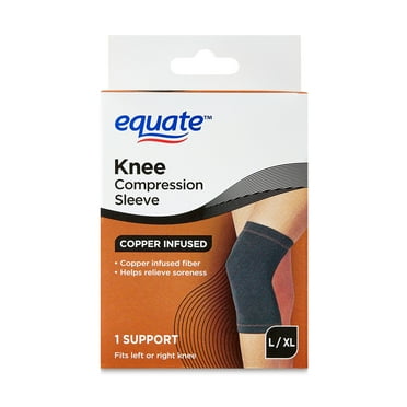 Equate Copper Infused Knee Support Compression Sleeve, Large/Extra Large, Unisex