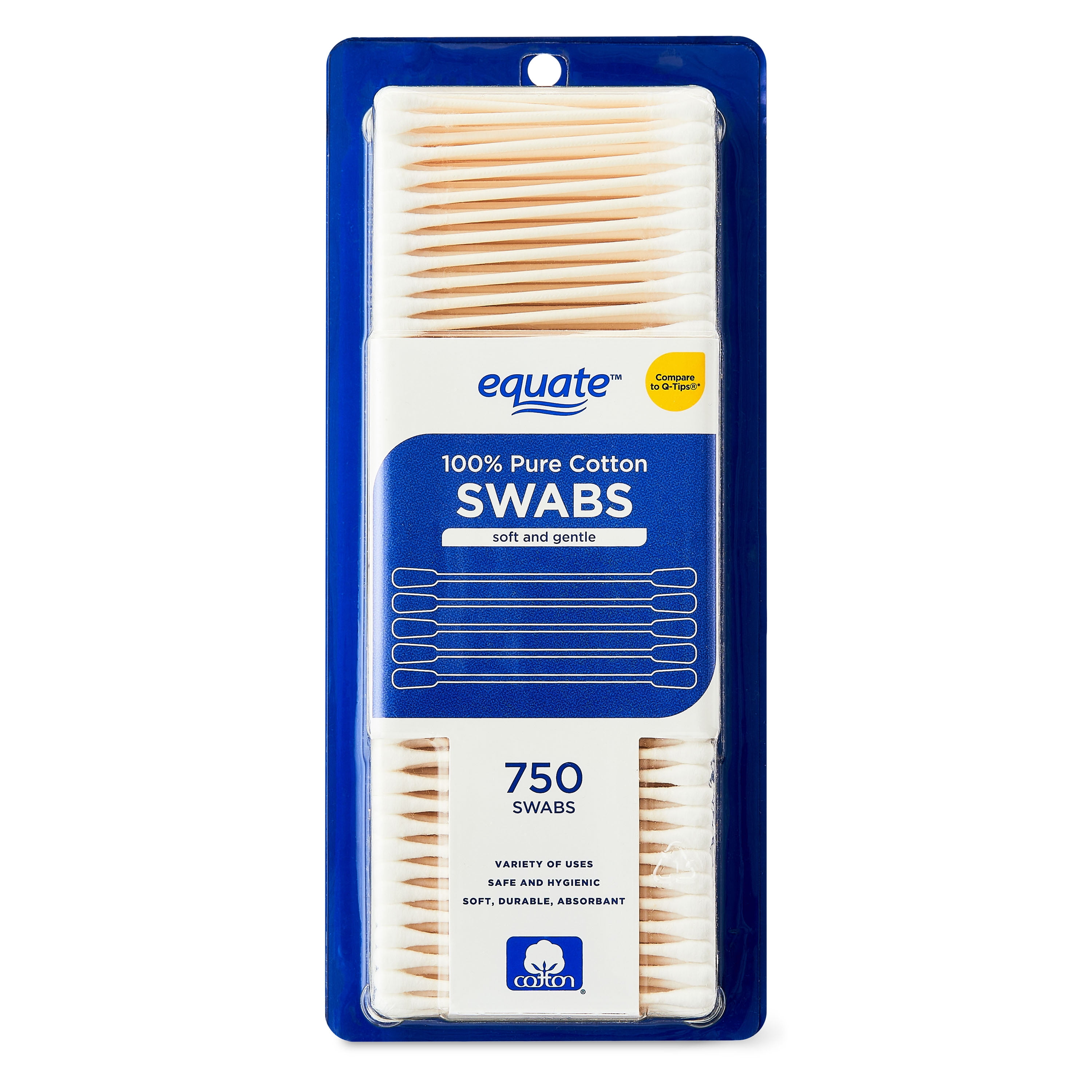 Equate Cotton Swabs, 750 Count