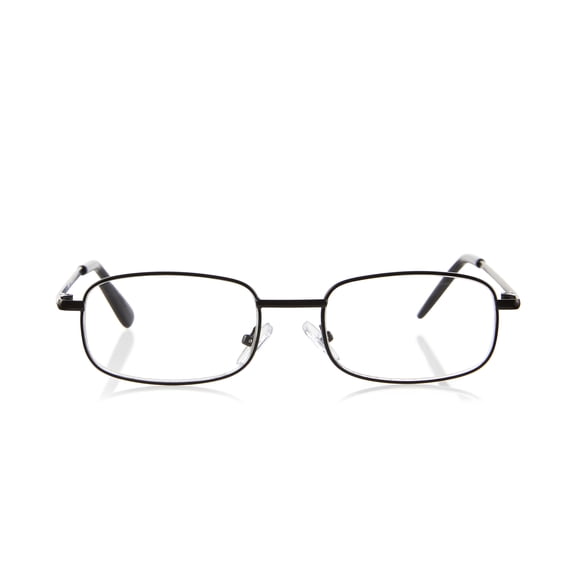 Equate Council Rectangular Reading Glasses, +2.50, Dark Gunmetal/Light Gunmetal/Black, 3 Pack