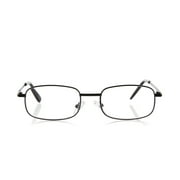 Equate Unisex Council Rectangular Reading Glasses, Dark Gunmetal/Light Gunmetal/Black, +1.25, 3 Pack