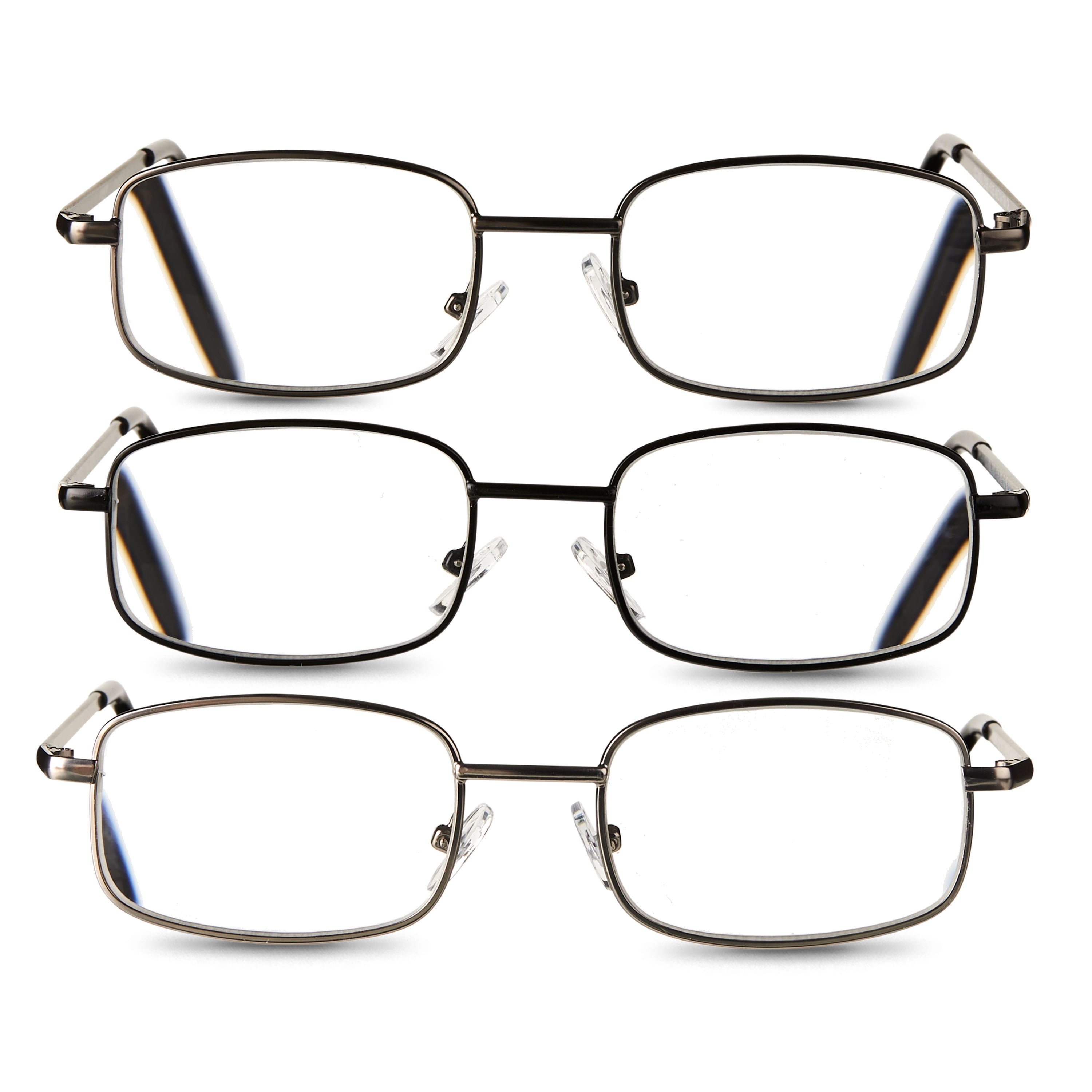 Equate Council Value 3Pack Unisex Rectangular Reading Glass
