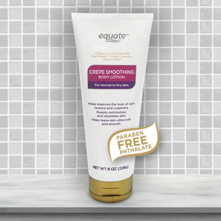 Equate Crepe Smoothing Body Lotion Therapy for Normal to Dry Skin, 8 oz, Compare to Gold Bond® Age Renew™ Crepe Corrector Body Lotion