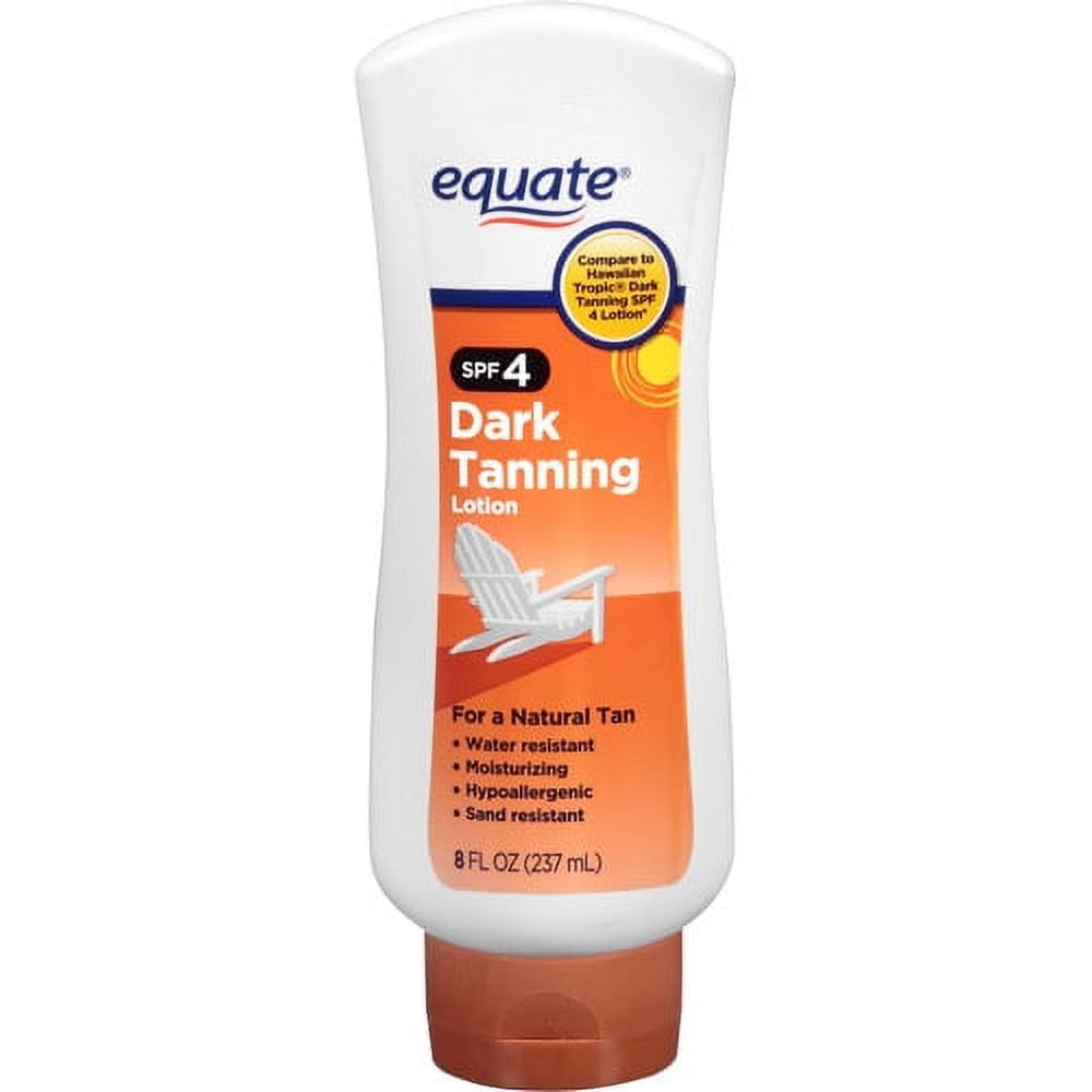 Equate Dark Tanning Sunscreen Lotion SPF 4, 8 fl oz