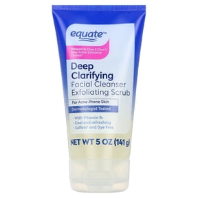 Equate Facial Cleanser Exfoliating Scrub with Deep Clarifying Ingredients, 5 oz