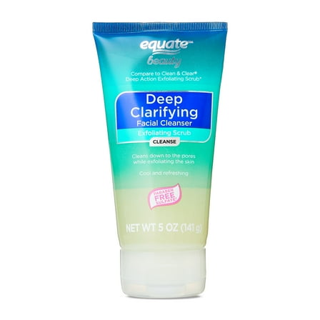 Equate Deep Clarifying Exfoliating Scrub for Acne Care, 5 oz, Compare to Clean & Clear® Deep Action Exfoliating Scrub