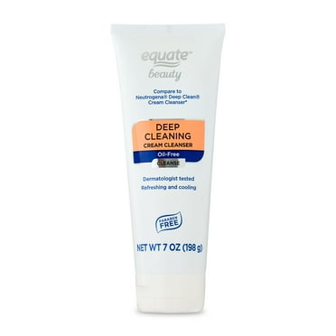 Equate Deep Cleaning Cream Cleanser, 7 oz, Compare to Neutrogena Deep Clean Cream Cleanser