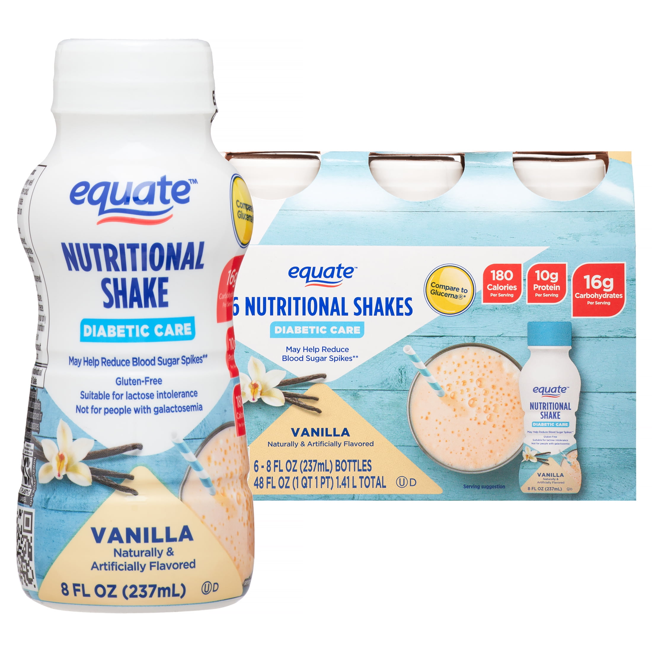 Equate Diabetic Care Nutritional Shakes