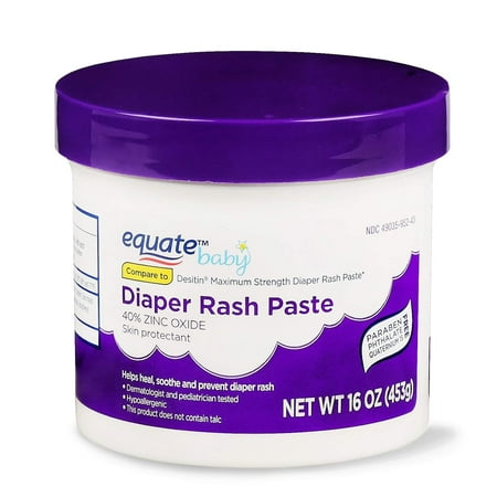 Equate Diaper Rash Relief Maximum Strength 16 Oz (2 pack)