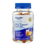Equate Drug-Free Sleep Support* Gummies Dietary Supplement, Honey-Lemon, 60 count