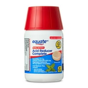 Equate Dual-Action Acid Reducer Complete, Mint Chewable Tablets, 25 Count, Compare to Pepcid Complete Active Ingredients