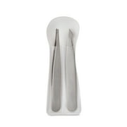 Equate Metal Duo Mini Pack Slant and Pointed-Tip Tweezers, 2 Count